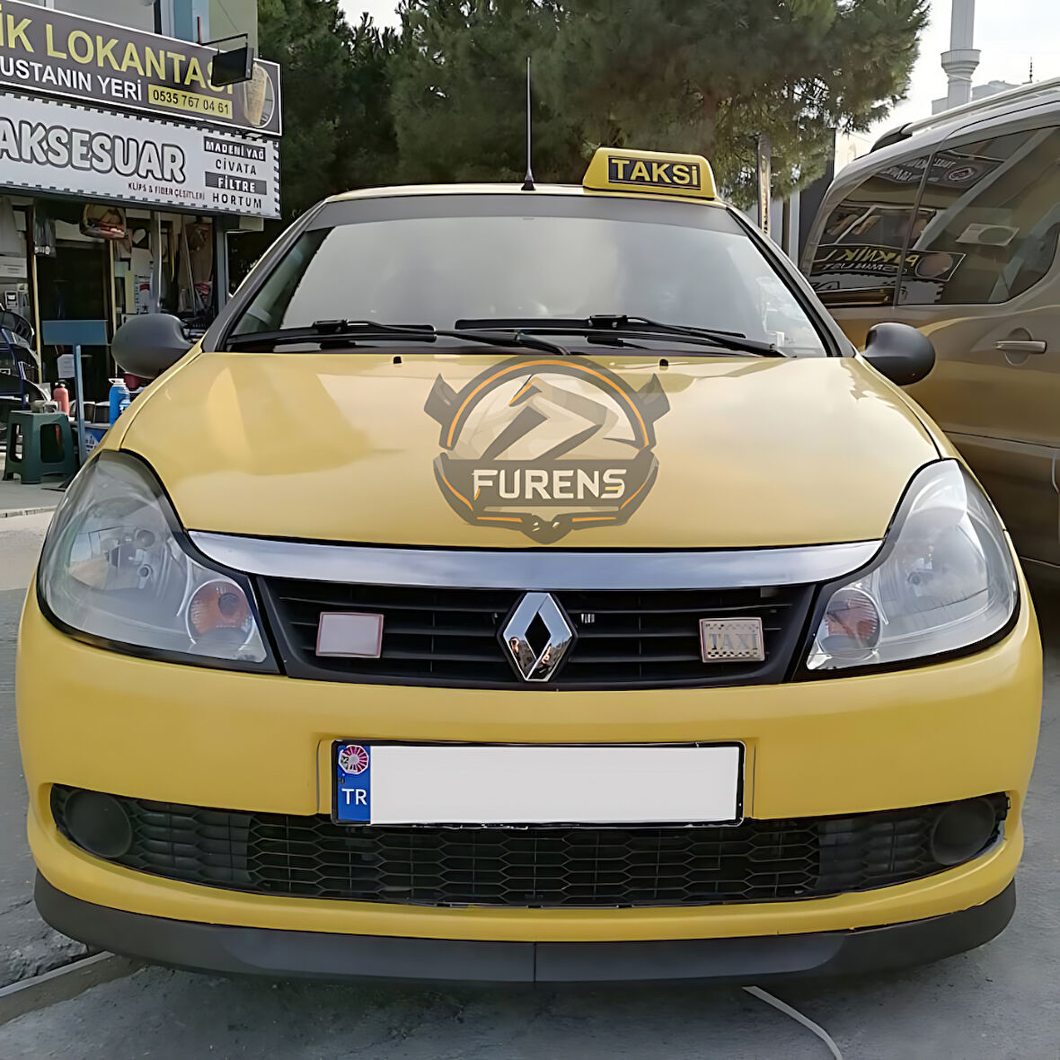 Renault Symbol Thalia 2008-2012 Uyumlu H lip Esnek Ön Lip 2 Parça Karlık Ön Ek Tampon Altı Dil