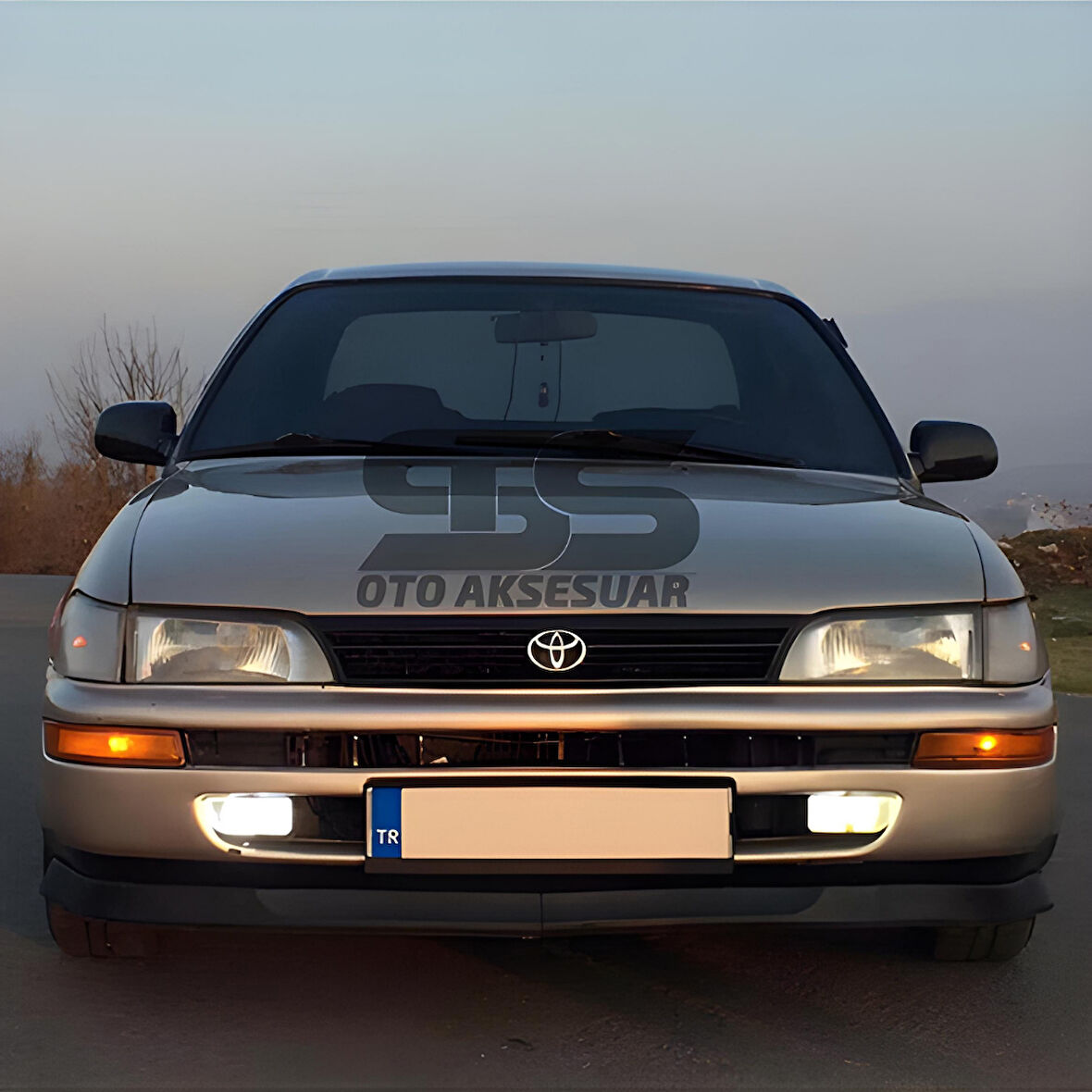 Toyota Corolla Efsane Kasa AE101 1991-1998 Uyumlu H lip Esnek Ön Lip 2 Parça Karlık Ön Ek Tampon Altı Dil