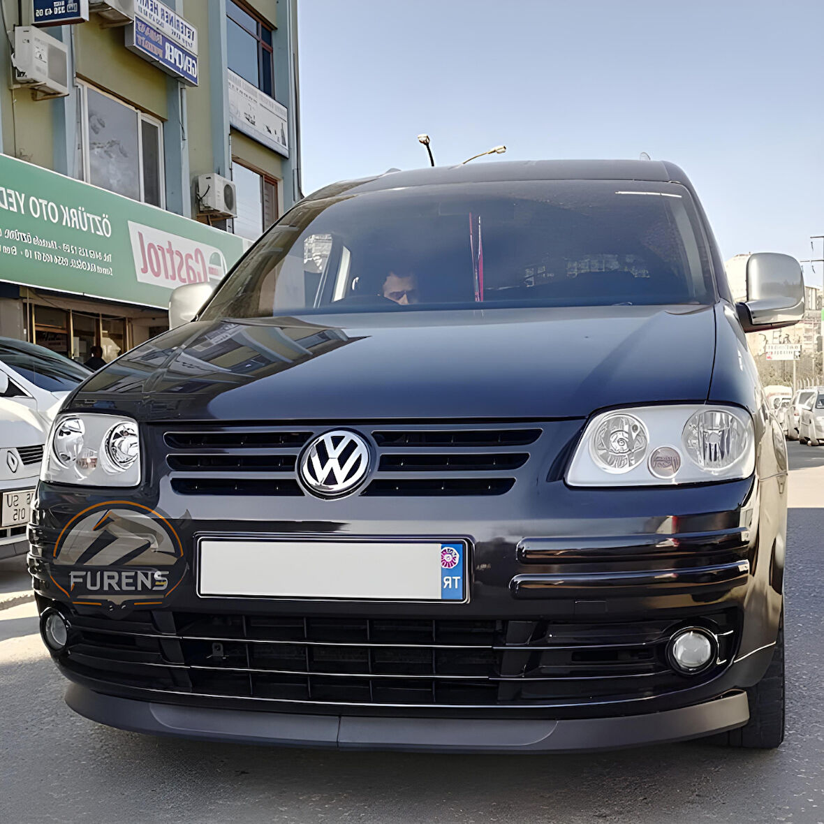 Volkswagen Caddy mk3 2005-2010 Uyumlu H lip Esnek Ön Lip 2 Parça Karlık Ön Ek Tampon Altı Dil