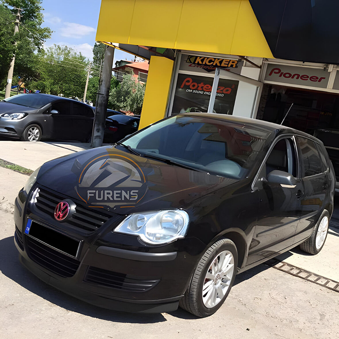 Volkswagen Polo 4.5 2002-2008 Uyumlu H lip Esnek Ön Lip 2 Parça Karlık Ön Ek Tampon Altı Dil