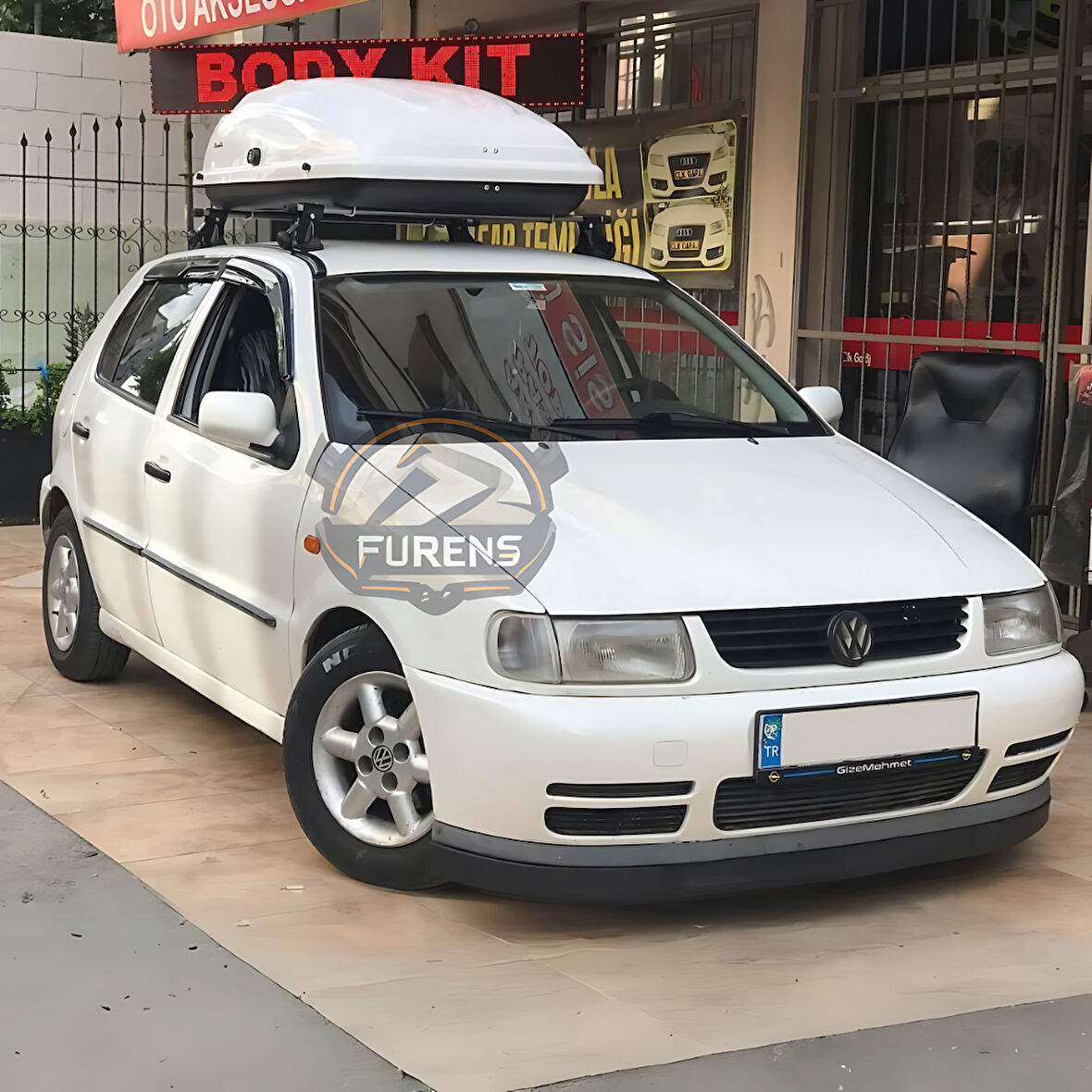 Volkswagen Polo Mk3 1994-2003 6N Uyumlu H lip Esnek Ön Lip 2 Parça Karlık Ön Ek Tampon Altı Dil