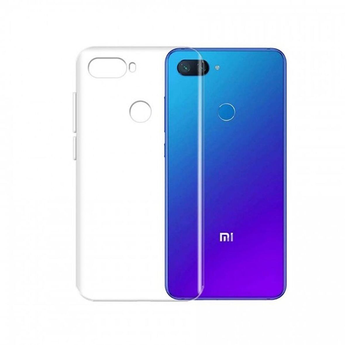 Gpack Xiaomi Mi 8 Lite Kılıf 02 mm Silikon İnce Arka KapakNano Glass