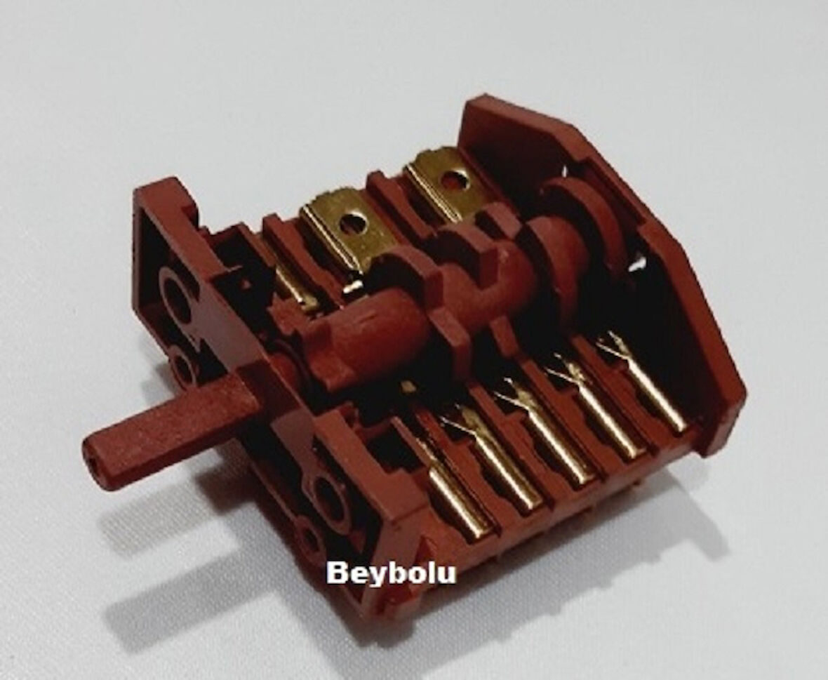 Ankastre 5+5 Fırın Şalter ,  6 konum + off  Fırın Şalter  10 Uc Kademe Şalteri Düğmesi