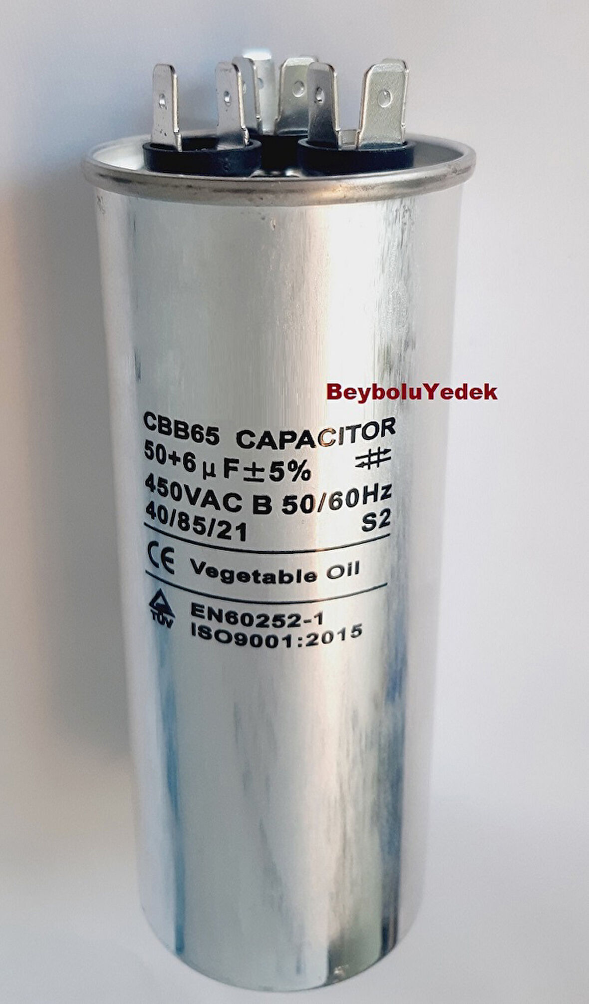 50+6 uF Klima Kondansatör , 50+6 MF 370 - 450 V AC Klima Kondansatörü