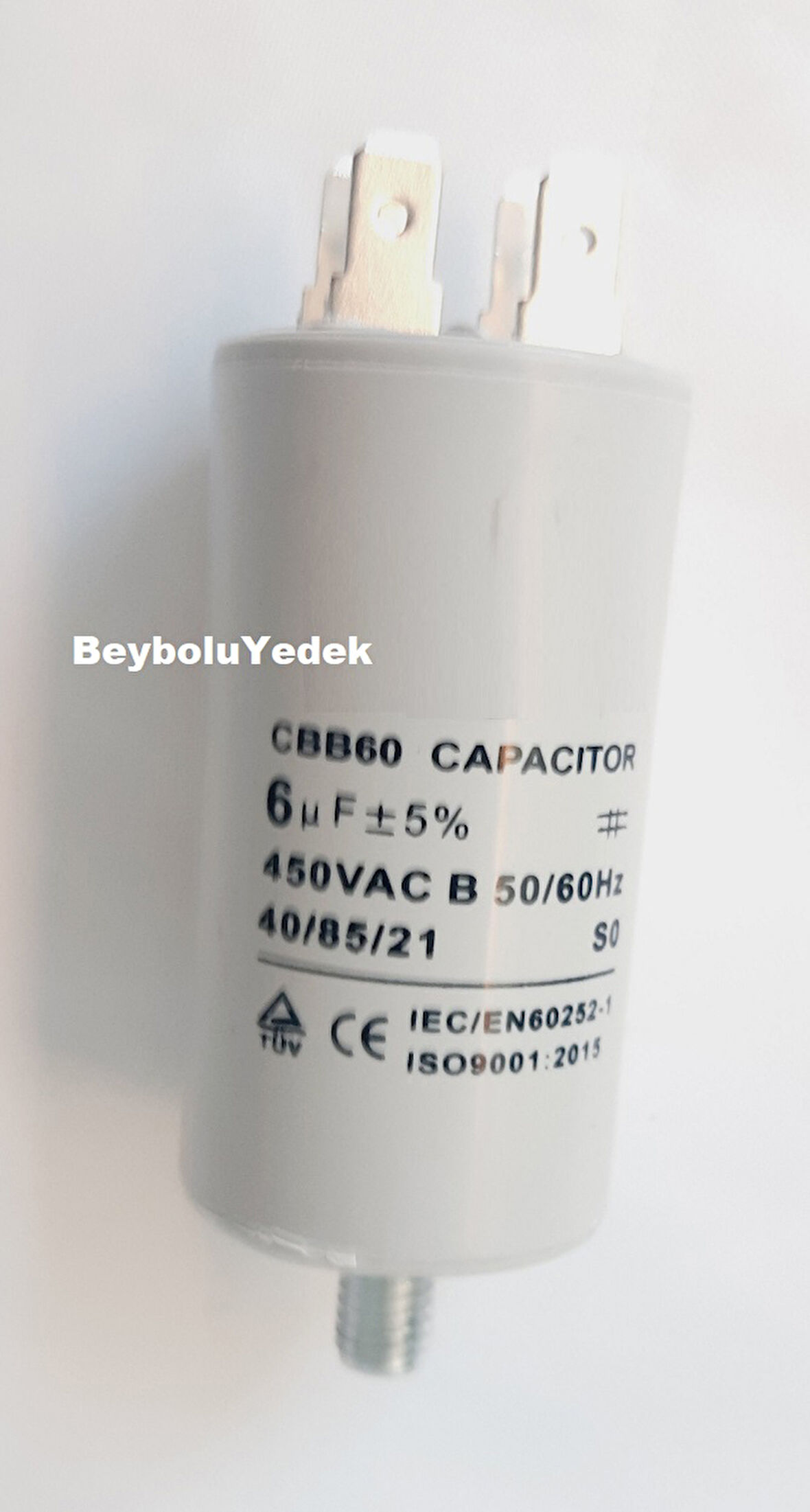 6 MF Kondansatör , 6 mf 450 VAC 50 HZ Motor Kapasitör