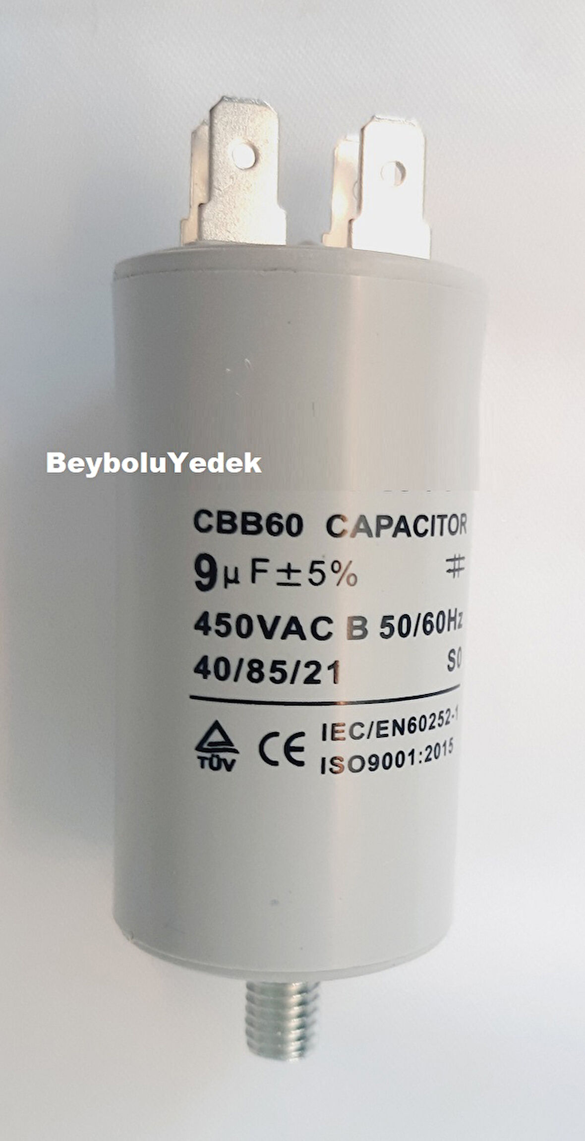 9 MF Kondansatör ,9 mf 450 VAC 50 HZ Motor Kapasitör