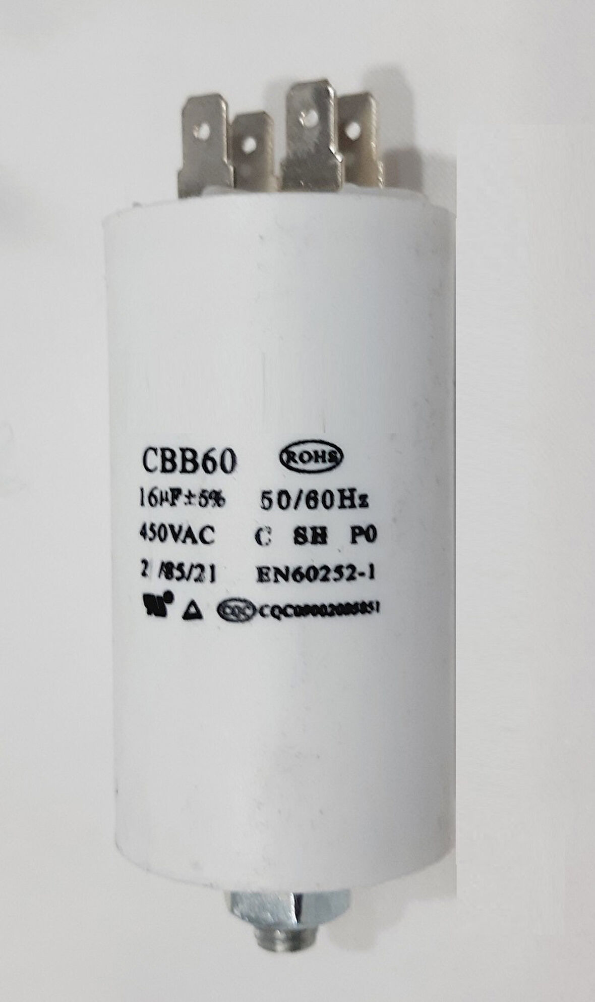 16 MF Kondansatör 16 uf 450 Volt AC  Motor Kapasitör