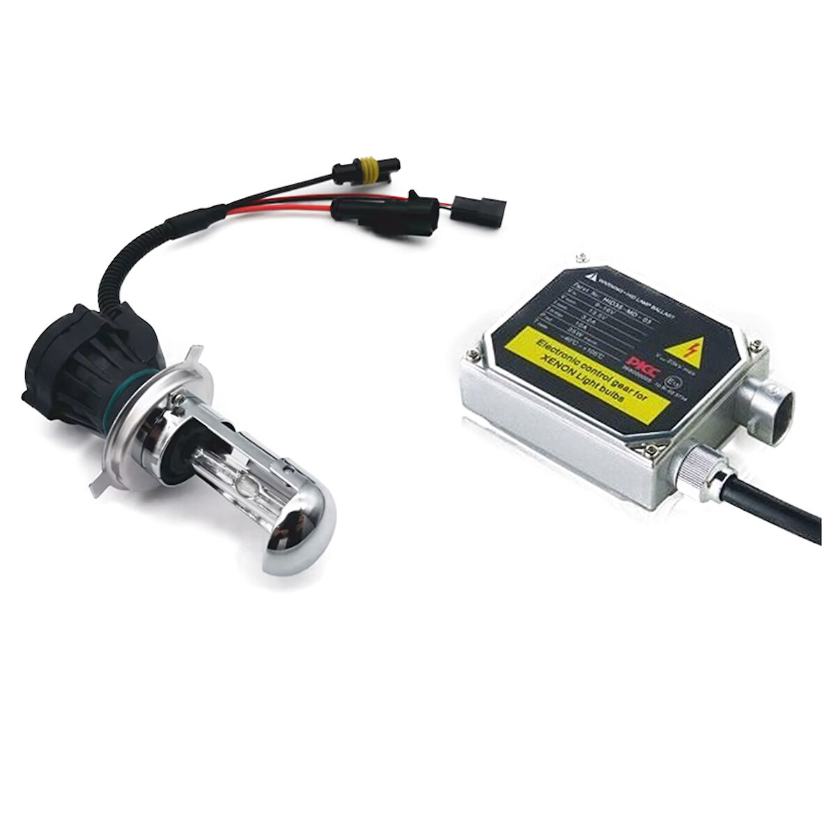 Motosiklet H4 Xenon Beyinli Komple Set Motor Xenon Led 8000K 