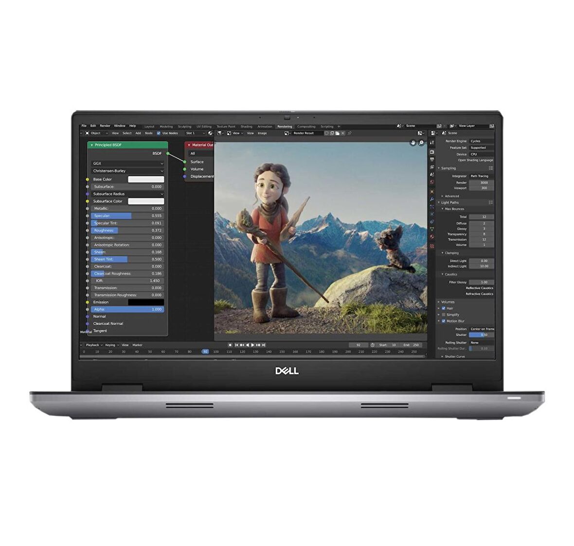Dell Precision M7780 XCTOP7780EMEA_VP1 i7-13850HX 32GB 512SSD RTX3500 17.3" FullHD W11P Taşınabilir İş İstasyonu