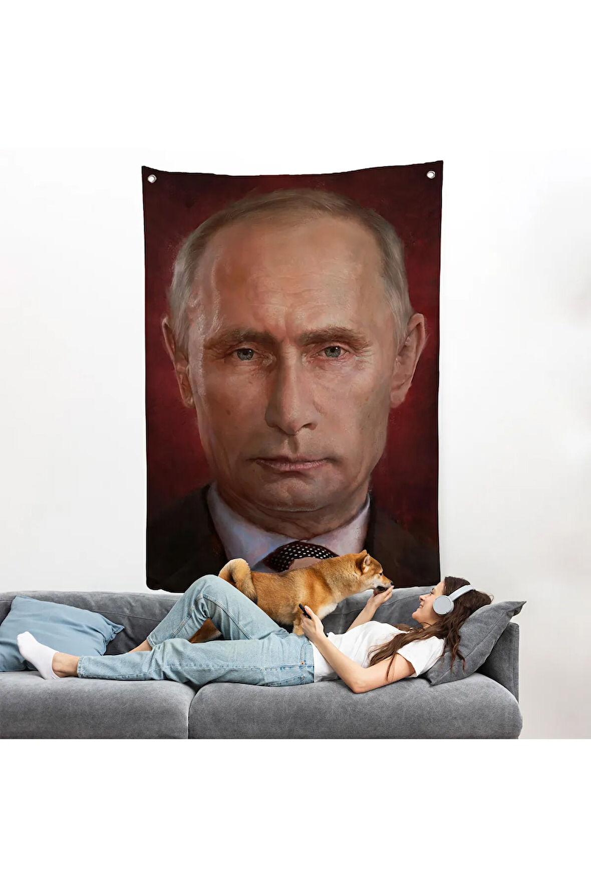 Vladimir Putin Rusya Devlet Başkanı Duvar Örtüsü-7768
