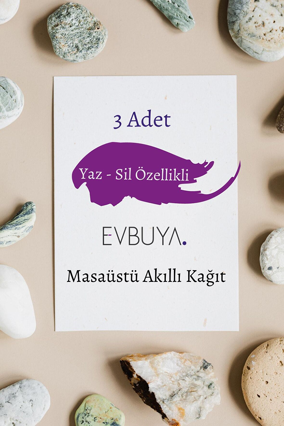 3 Adet Yazılıp Silinebilir A4 Akıllı Kağıt, Çevre Dostu, Masaüstü Pratik Not Alma Yazı Tahtası