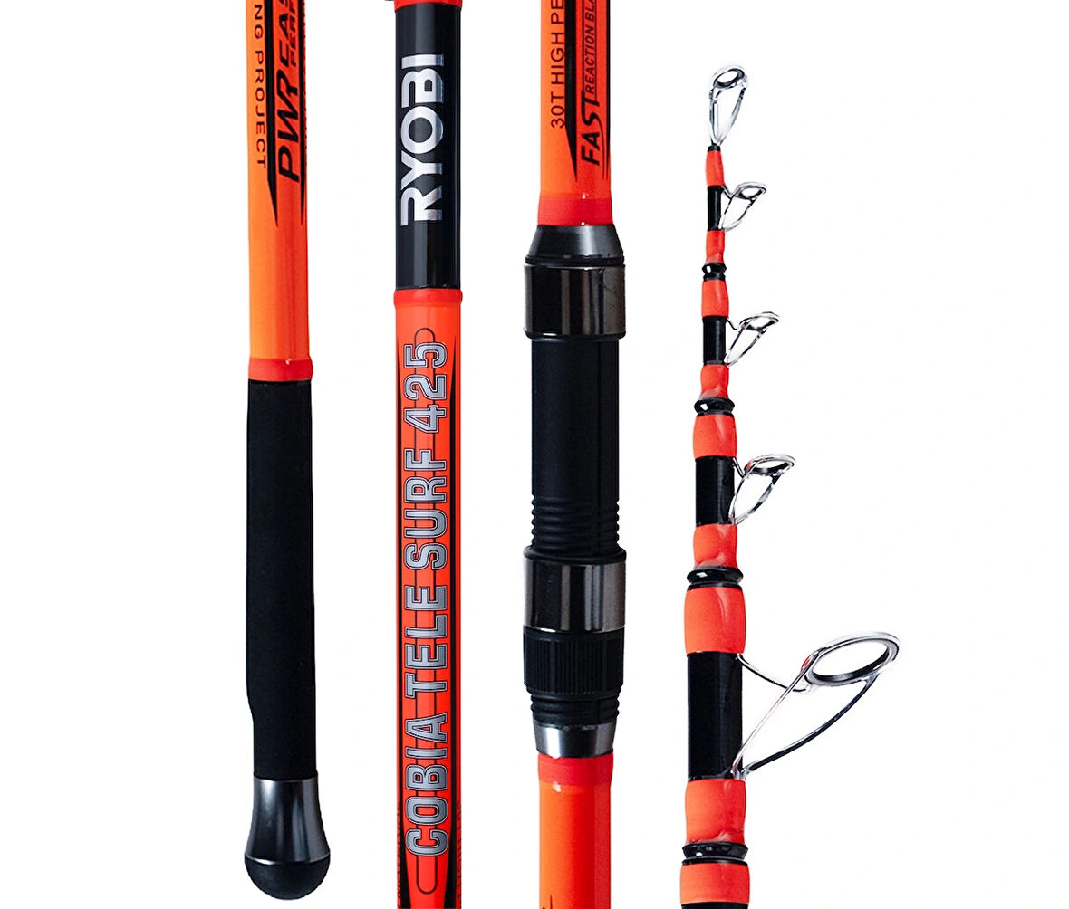 Ryobi Cobia 4.25m 100-300gr Teleskopik Surf Olta Kamışı
