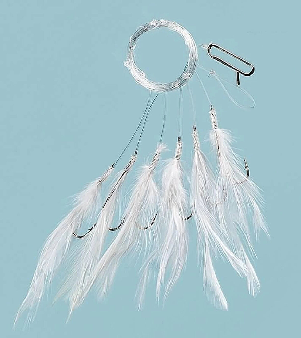 Fladen F1280w Beyaz Tüylü 6 Köstekli Hazır Takım İğne No:5