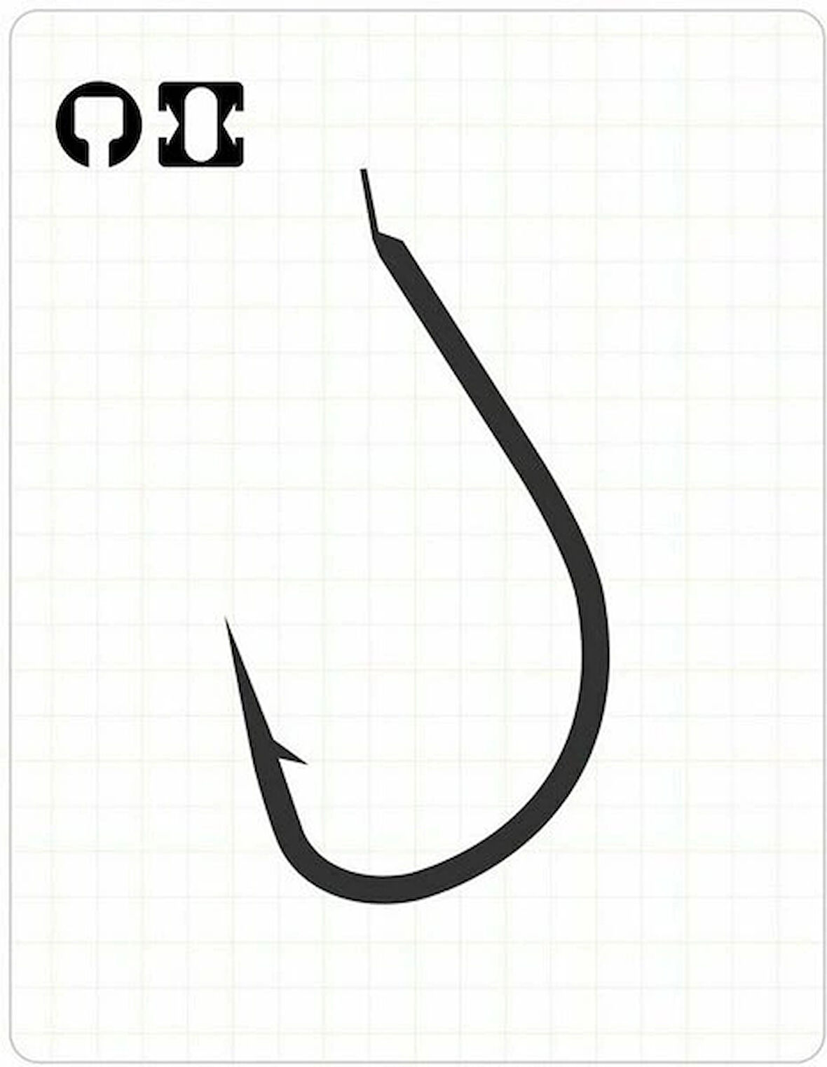 Fudo 2601 UMI TANAGO NO:12 BLACK NIKEL 18li Olta İğnesi