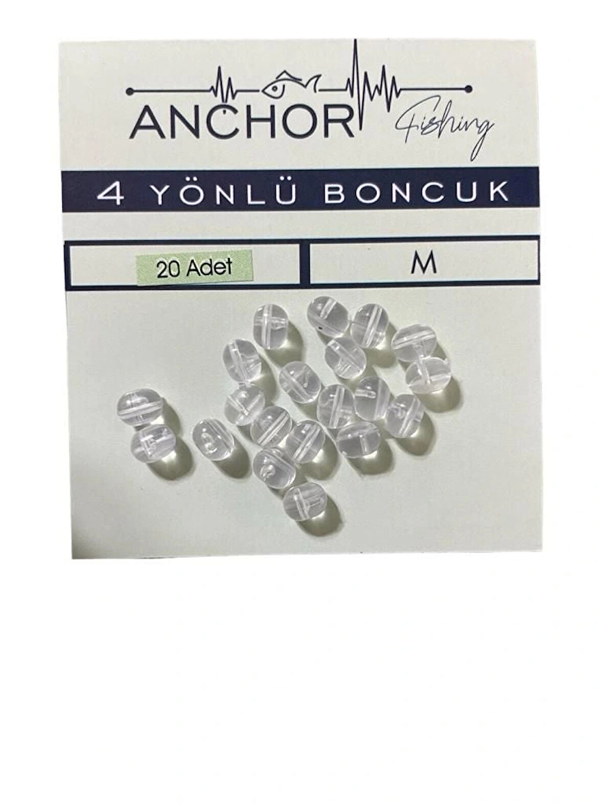 Anchor 4 Yollu Boncuk M Beden 20 li Paket