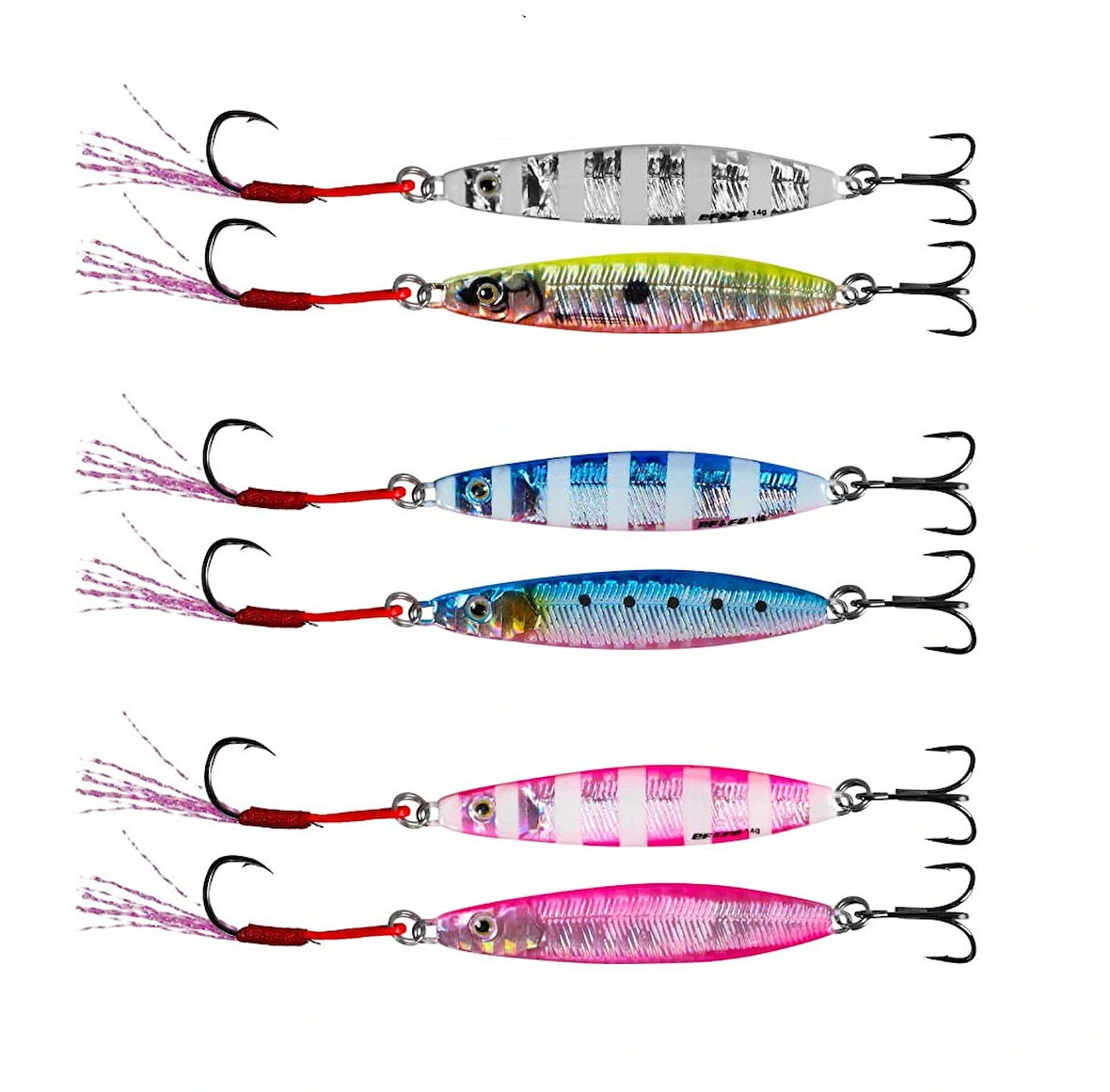 Effe HG1891 Çift Taraflı 10gr 3lü Jig Seti