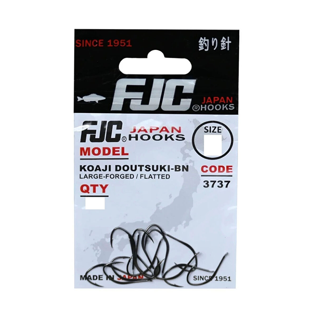FJC 3737 KOAJI DOUTSUKI BLACK NIKEL 17 Lİ İĞNE NO:9