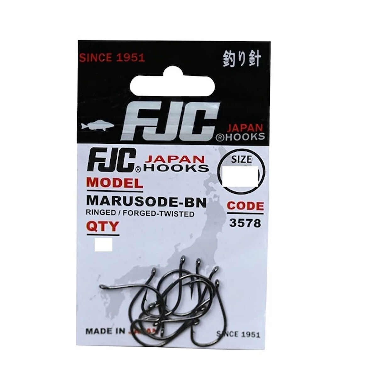 FJC 3578 MARU SODE RINGED BLACK NIKEL 17li İĞNE NO:4