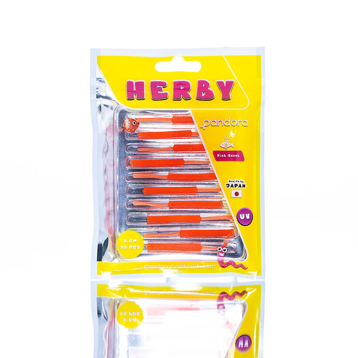 Pandora Herby LRF Silicon 5cm 10'lu Renk: Orange