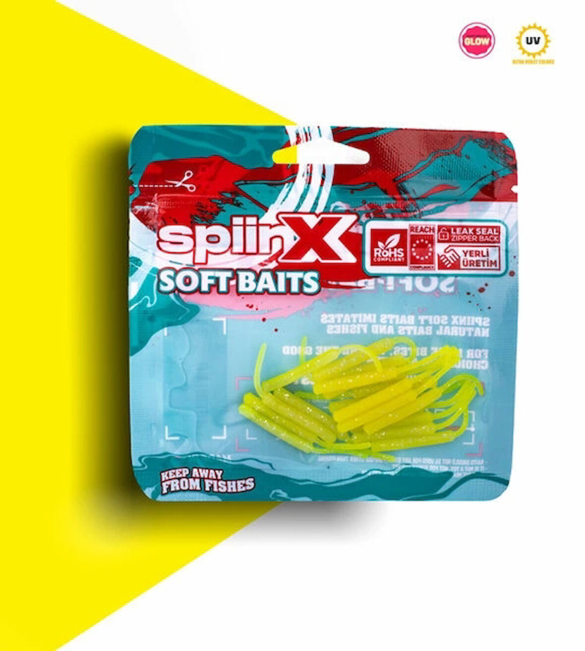 SPIINX BABY FISH SİLİKON 4.5CM 18P GLOWLU Renk: LEMONADE