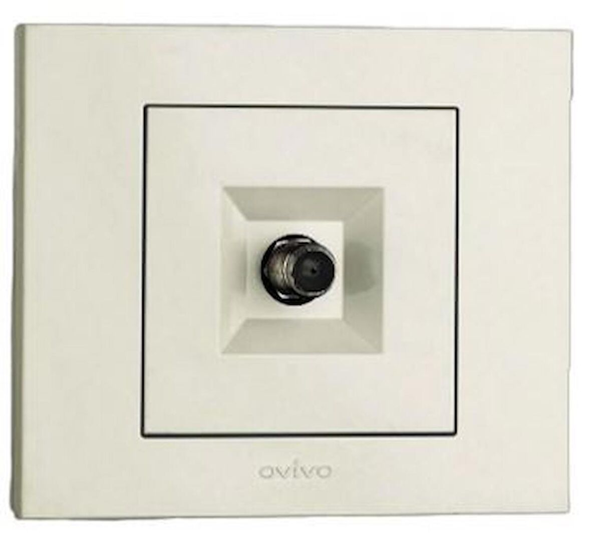 Tenda Grano Beyaz Uydu Tv Prizi F Konnektör ( 12 Adet )+Çerçeve Dahildir