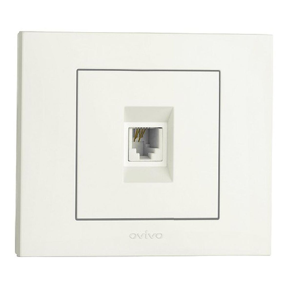 Tenda Grano Beyaz Numeris Telefon Prizi ( 8 Adet )+Çerçeve Dahildir