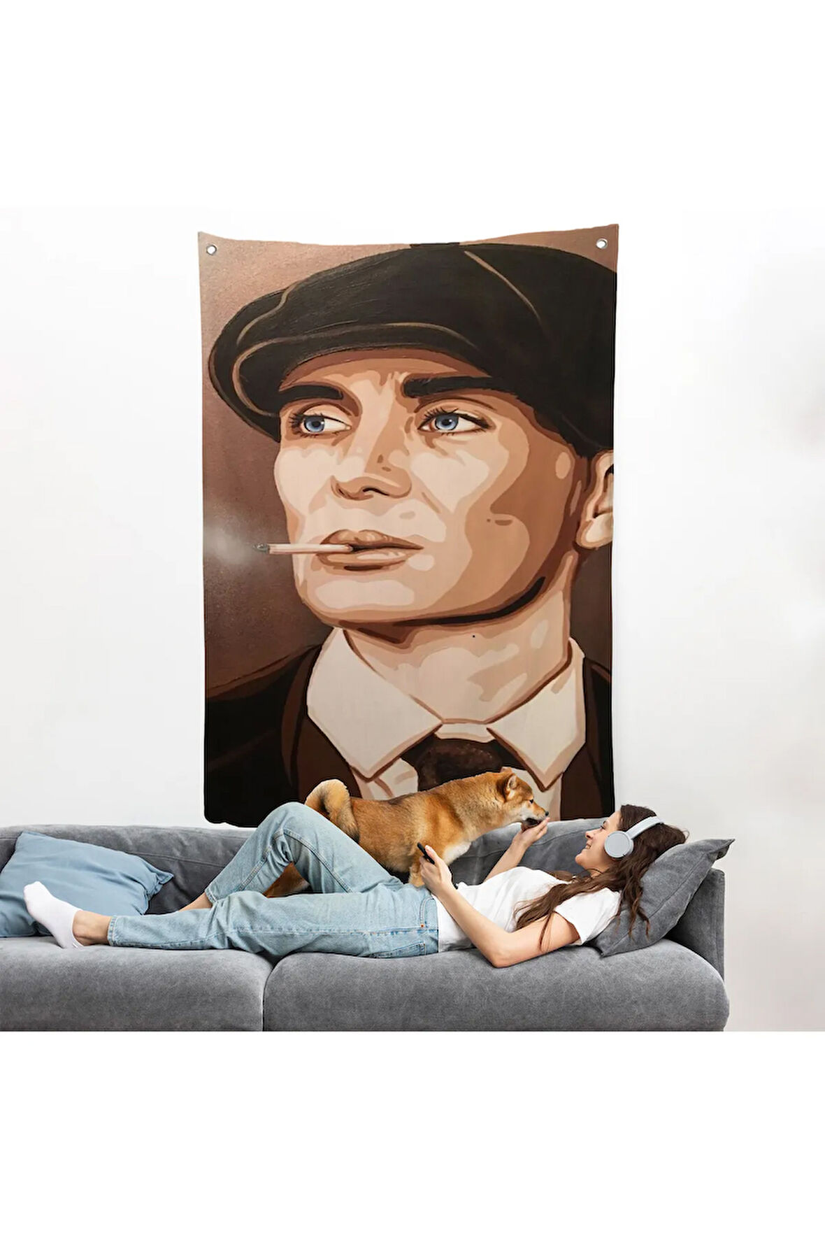 Ekart Peaky Blinders Thomas Shelby Duvar Örtüsü-7775