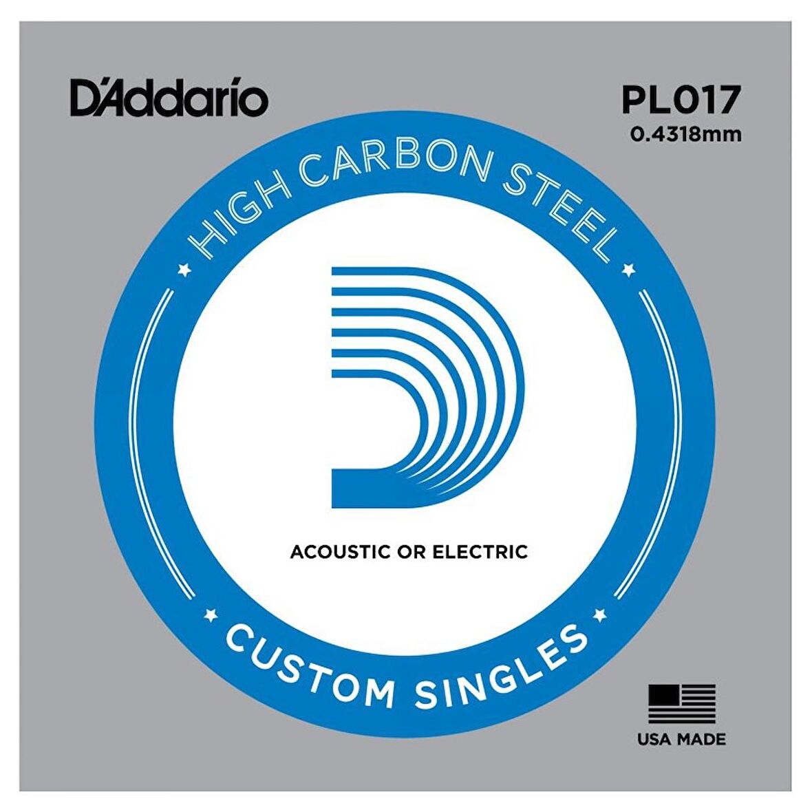 DADDARIO PL017 ELEKTRO VE AKUSTİK TEK TEL, G-(SOL), HIGH CARBON