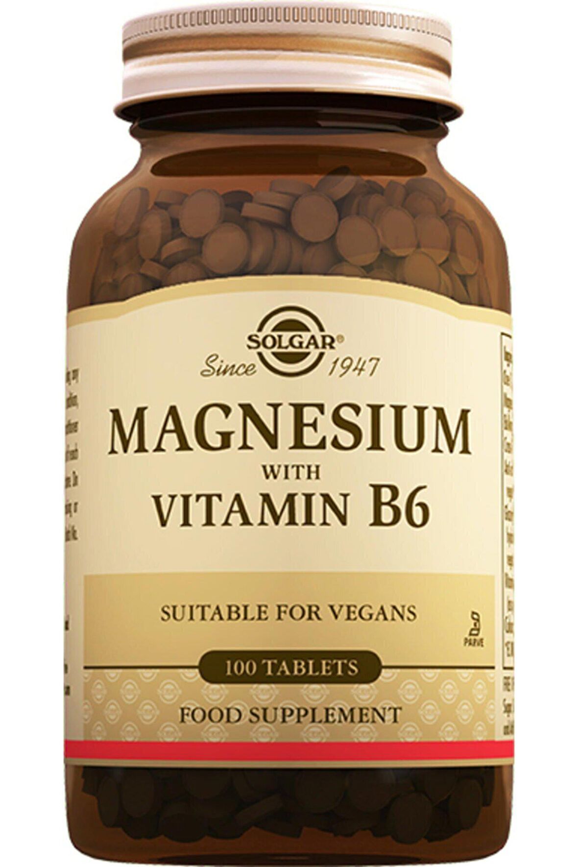 Solgar Magnesium with Vitamin B6 100 Tablet AROMASIZ Renkli