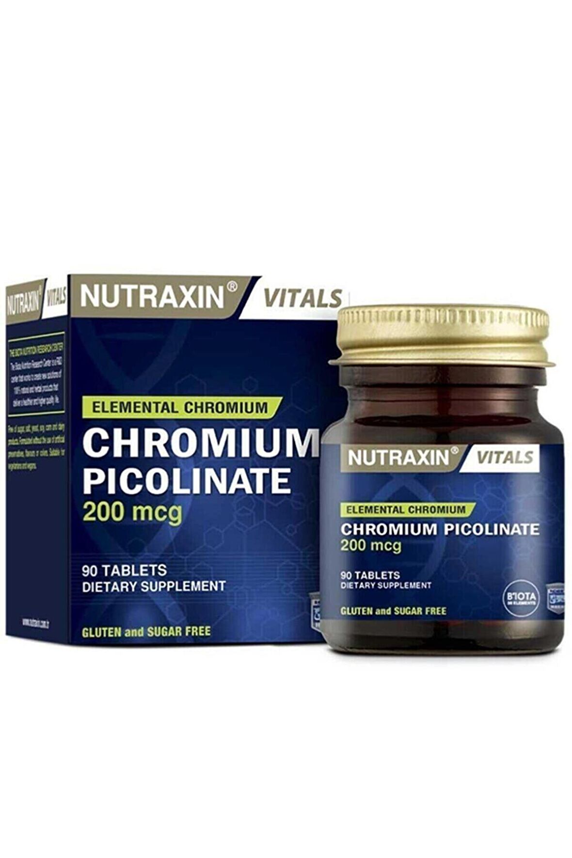 NUTRAXİN NUTRAXIN CHROMIUM PICOLI. 90 TABLET 1 Paket(1 x 90 Tabletten)