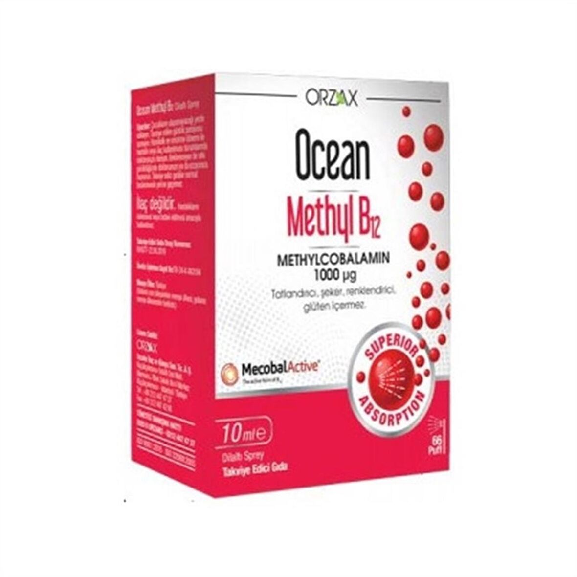 Ocean Methyl B12 Dilaltı Spreyi 10 ml (DCN101)