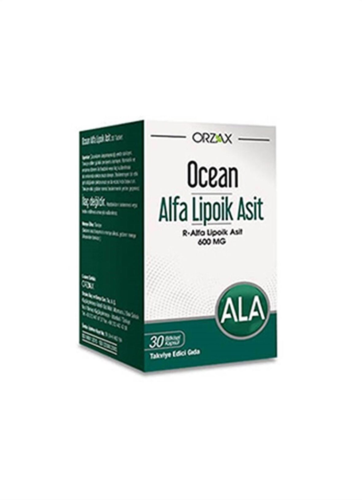 Ocean Alfa Lipoik Asit 600 mg 30 Kapsül (DCN101)