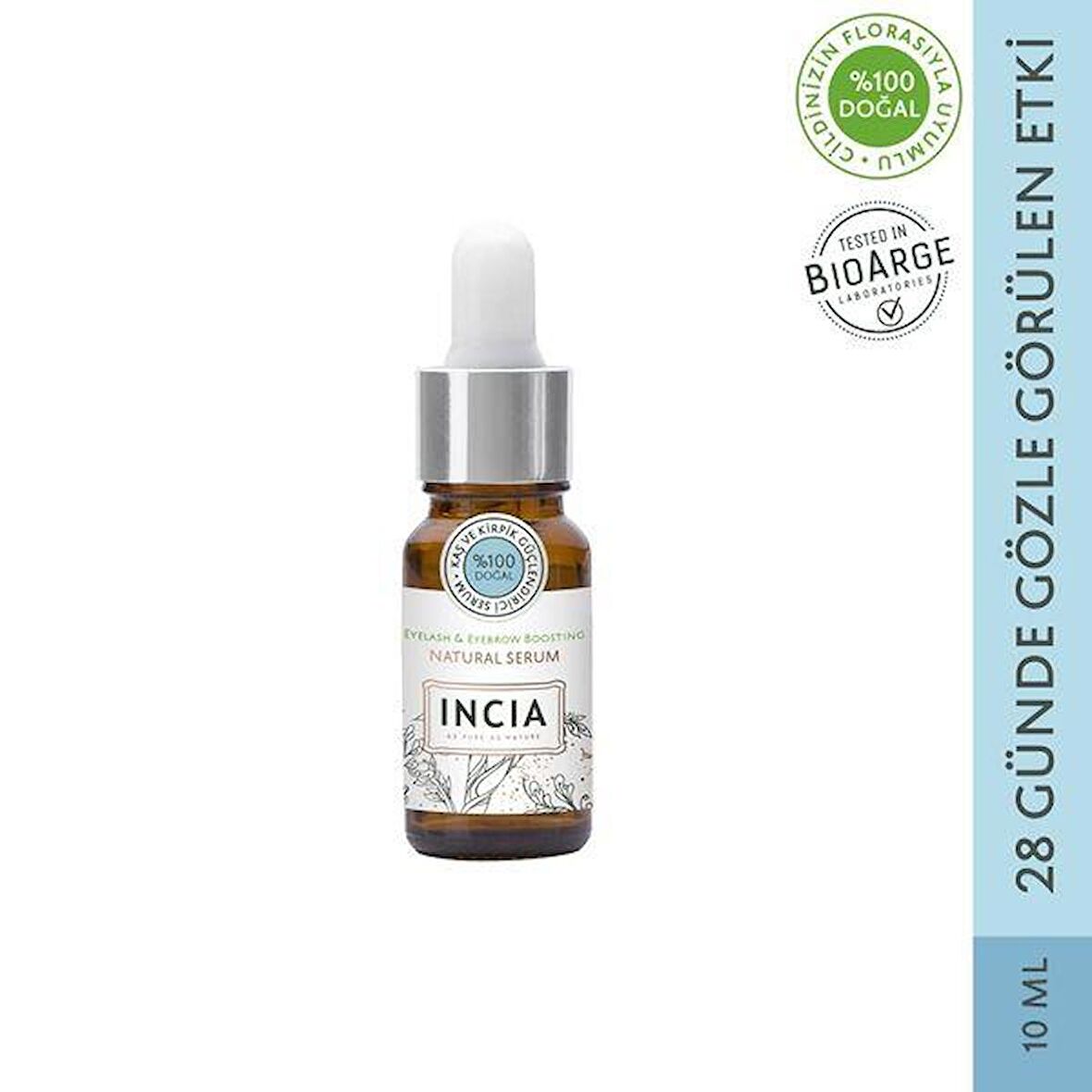 Incia Kaş ve Kirpik Güçlendirici Doğal Serum 10 ml (INC101)