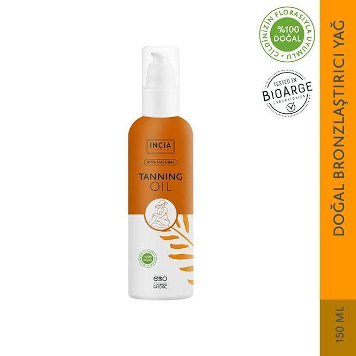  Incia Doğal Bronzlaştırıcı Güneş Yağı (Tanning Oil) 150 ml (INC101)