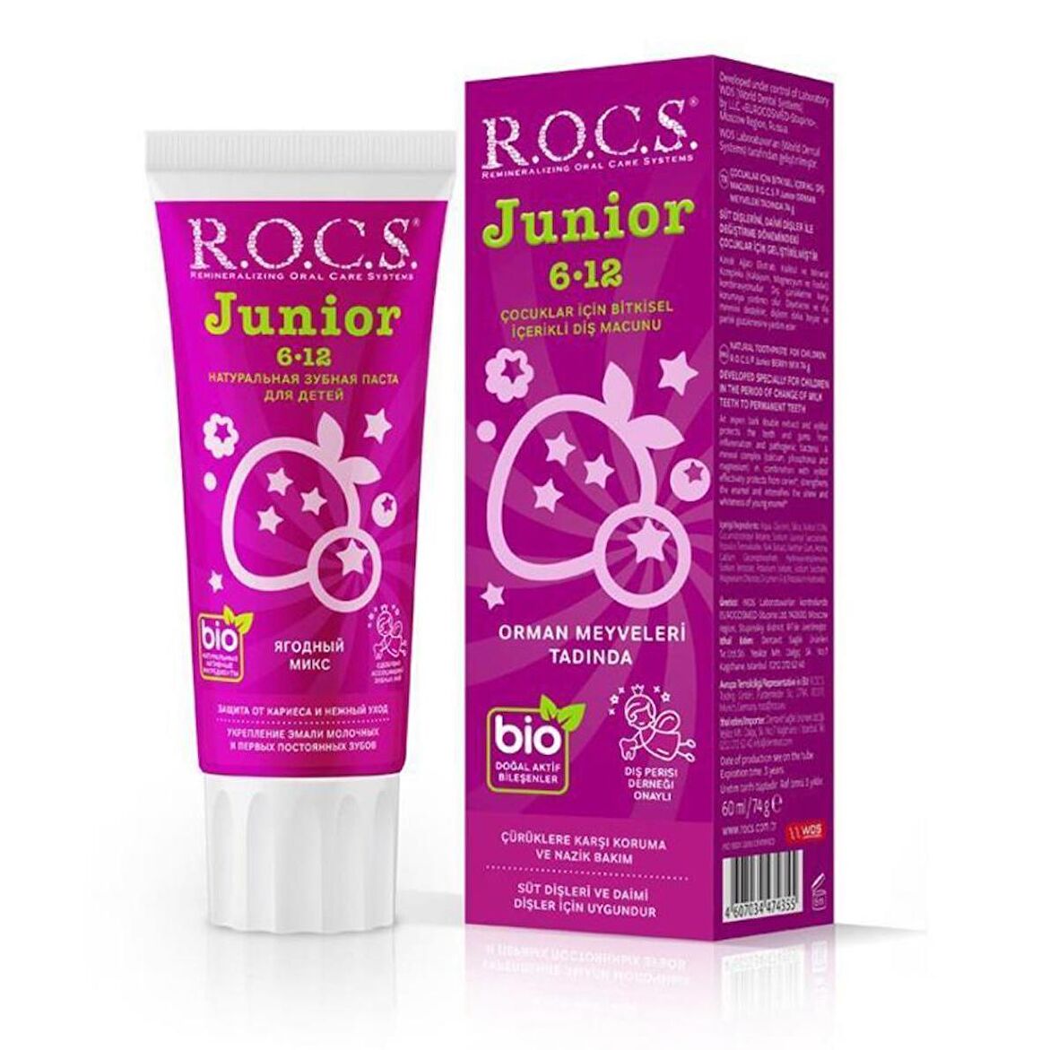 Rocs Junior 6 12 Orman Meyveleri Tadında 60 ml (rcs101)