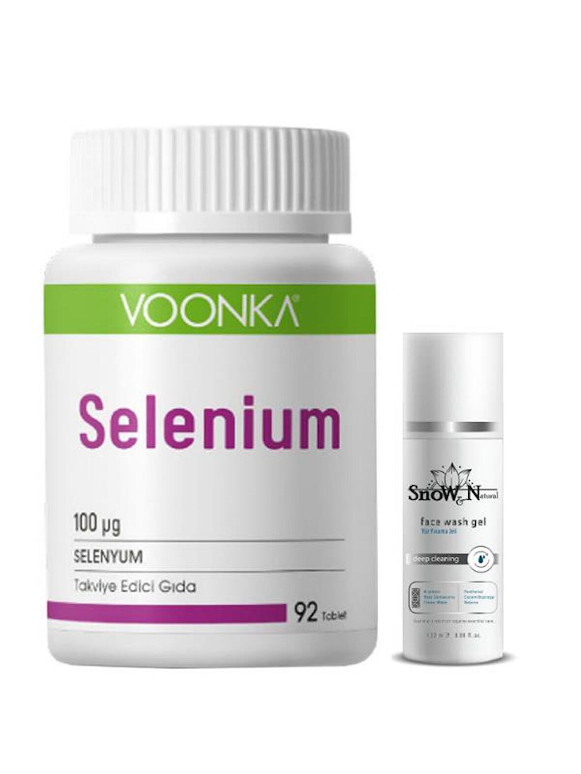 Selenium 92 Kapsül Selenyum Takviyesi + Yüz Yıkama Jeli 100ml Hediyeli