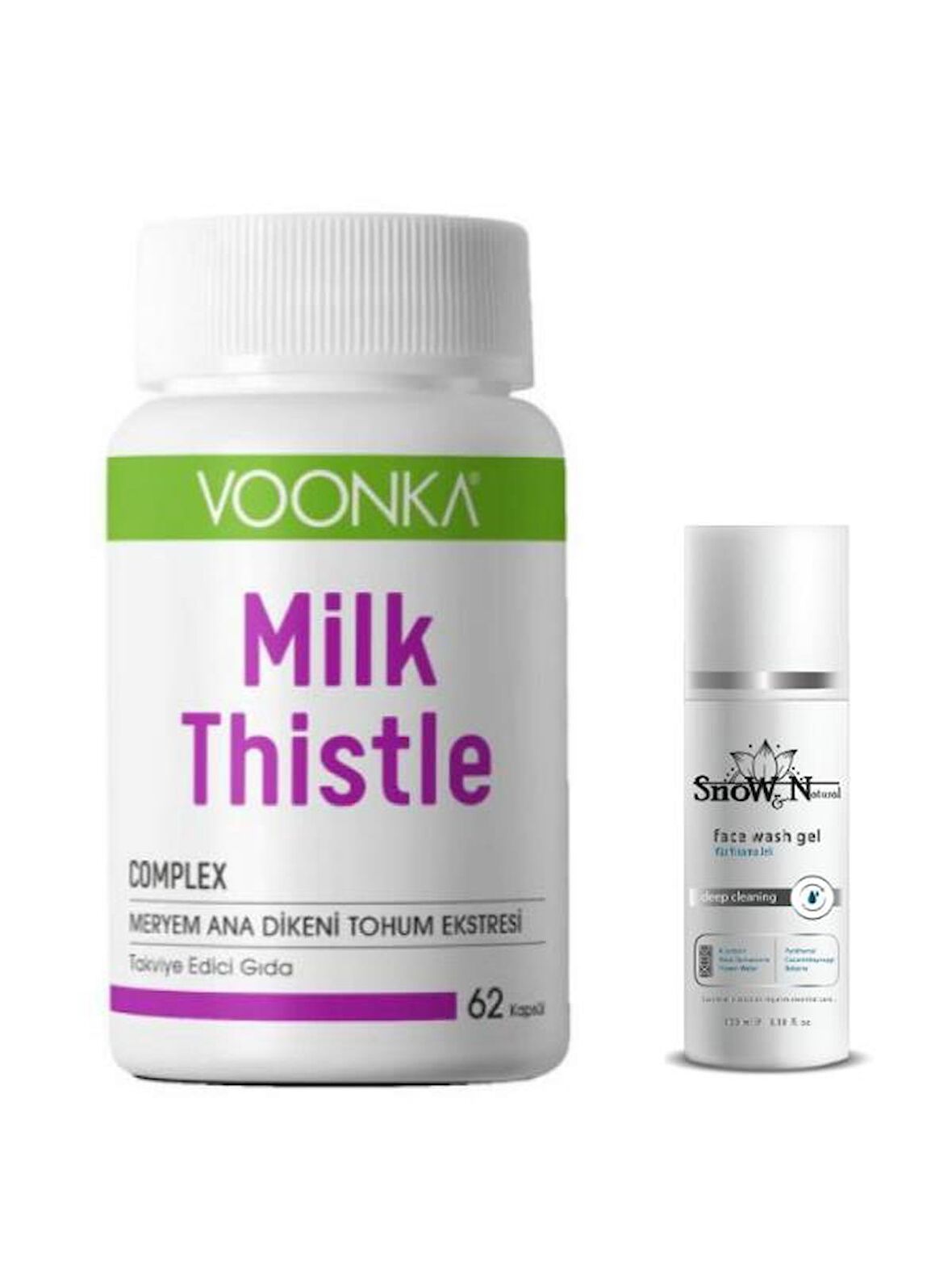 Milk Thistle 62 Kapsül + Yüz Yıkama Jeli 100ml Hediyeli