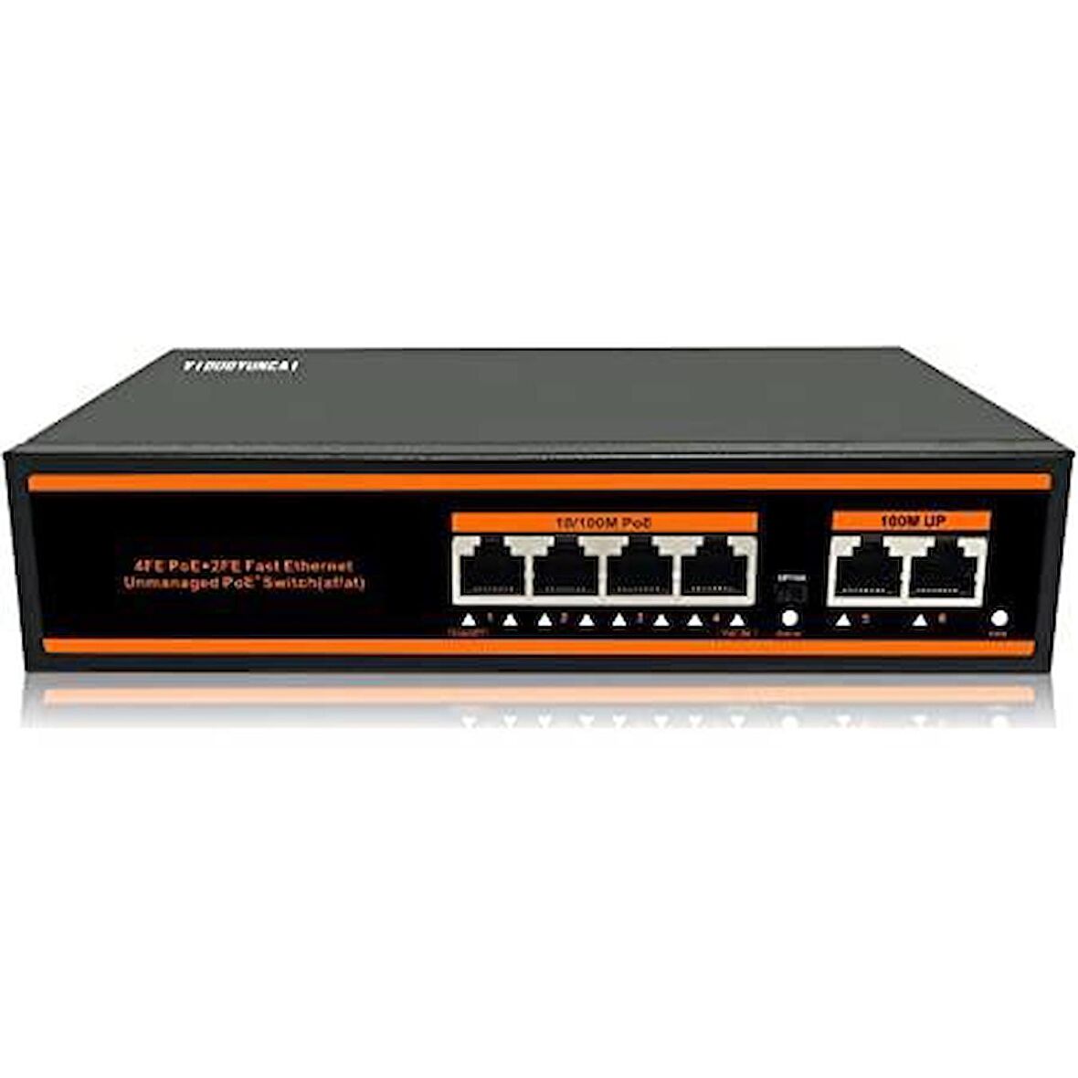 4 Port PoE Switch 2 Uplink - 4 Port PoE Switch 4+2 70W Watt