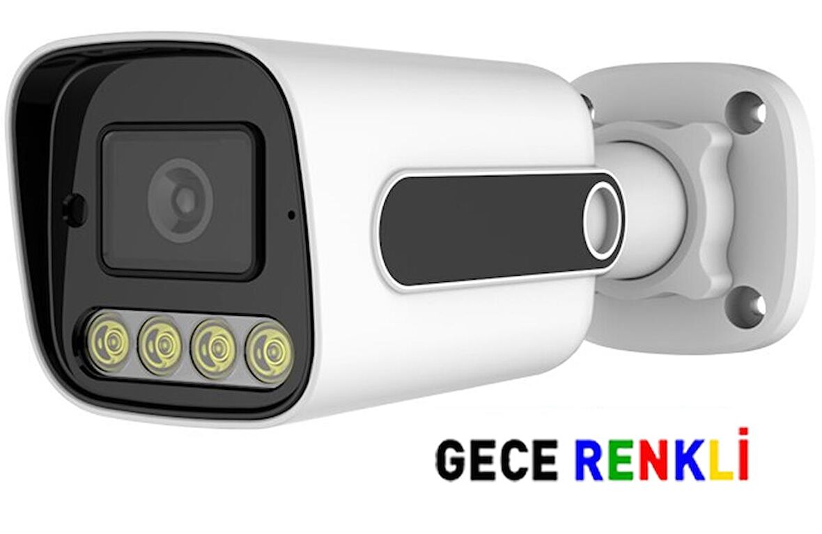 J-TECH 3010 5MP SONY LENS Gece Renkli Warm Light 1080P AHD Güvenlik Kamera