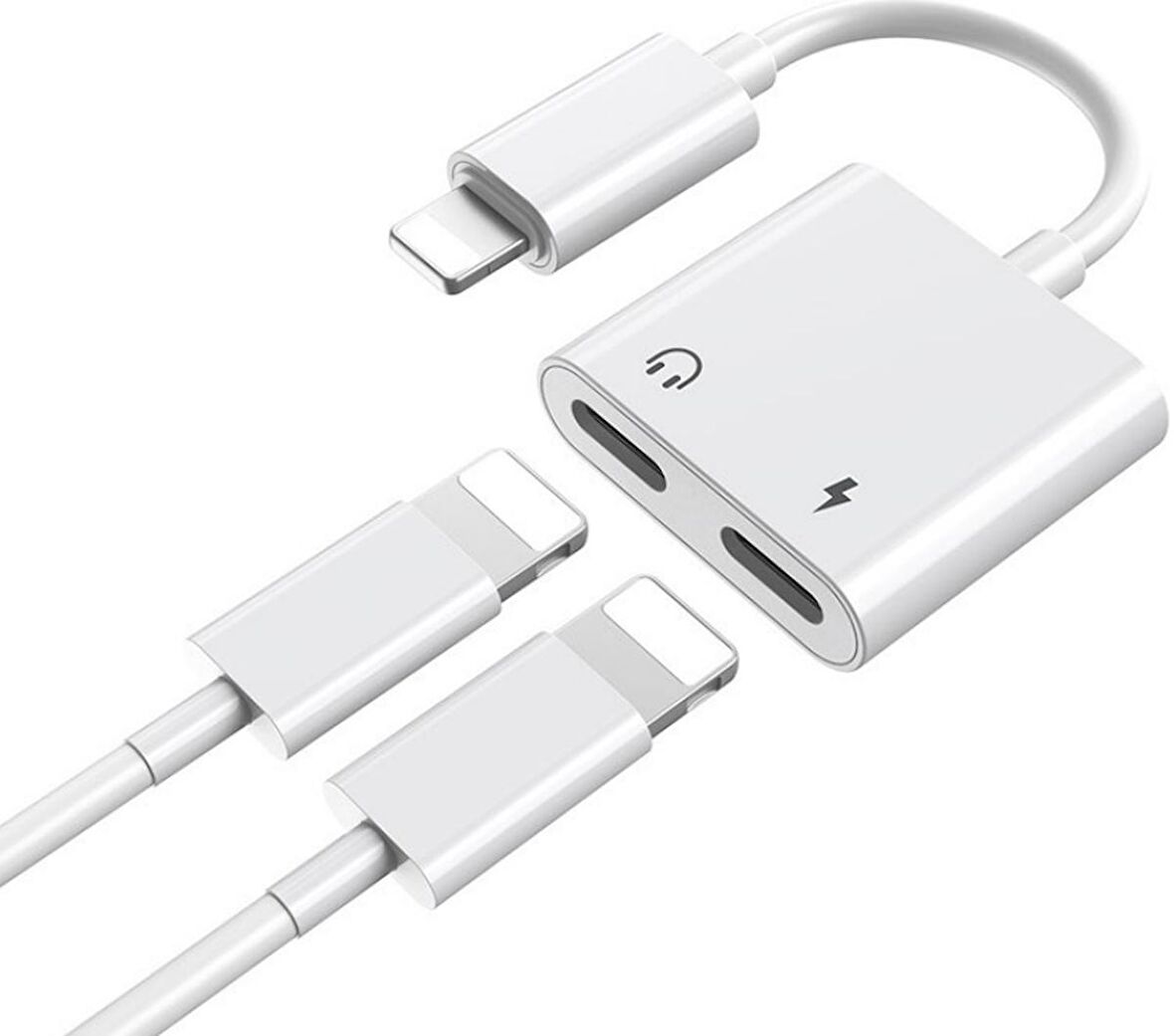 Concord J-008 Yeni Nesil iPhone Lightning Şarj ve Kulaklık Girişi Otg Adaptör