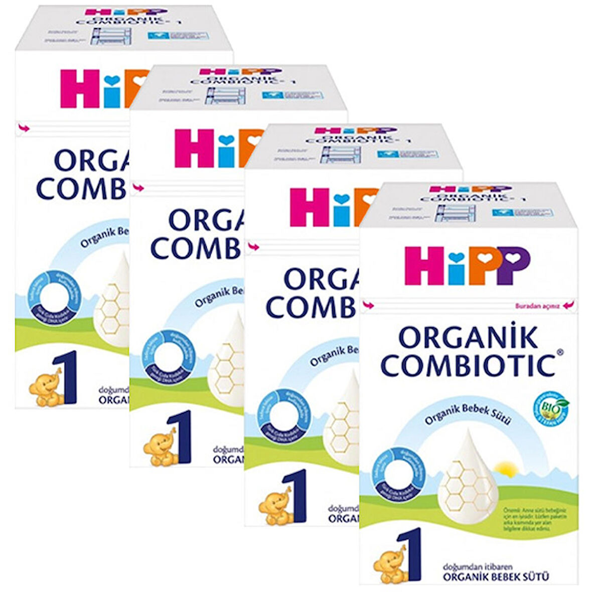 Hipp 1 Organik Bebek Sütü Combiotic 600 gr x 4 Adet