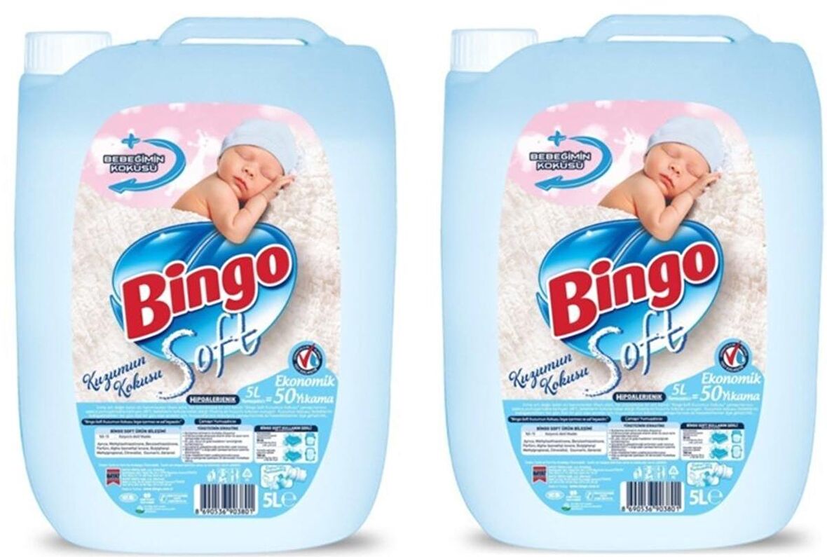 Bingo Soft Kuzumun Kokusu Çamaşır Yumuşatıcısı 5 lt x 2 Adet