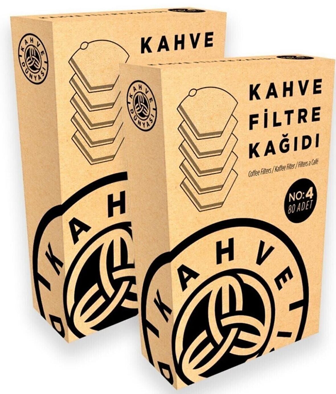 Kahve Dünyası Filtre Kahve Kağıdı No:4 80 li x 2 Adet