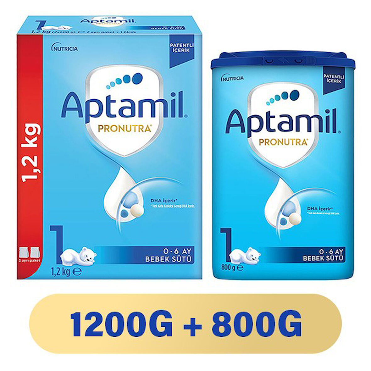 Aptamil 1 Pronutra Bebek Sütü 2000 g 0-6 Ay