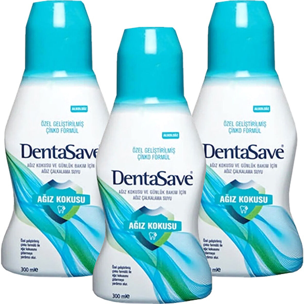 Dentasave Çinko Formüllü Ağız Bakım Suyu 300 ml x 3 Adet