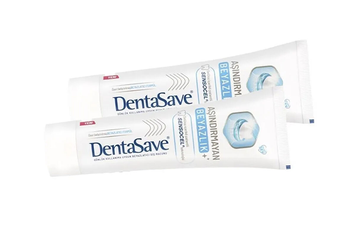 Dentasave Aşındırmayan Beyazlık Diş Macunu 75 ml x 2 Adet