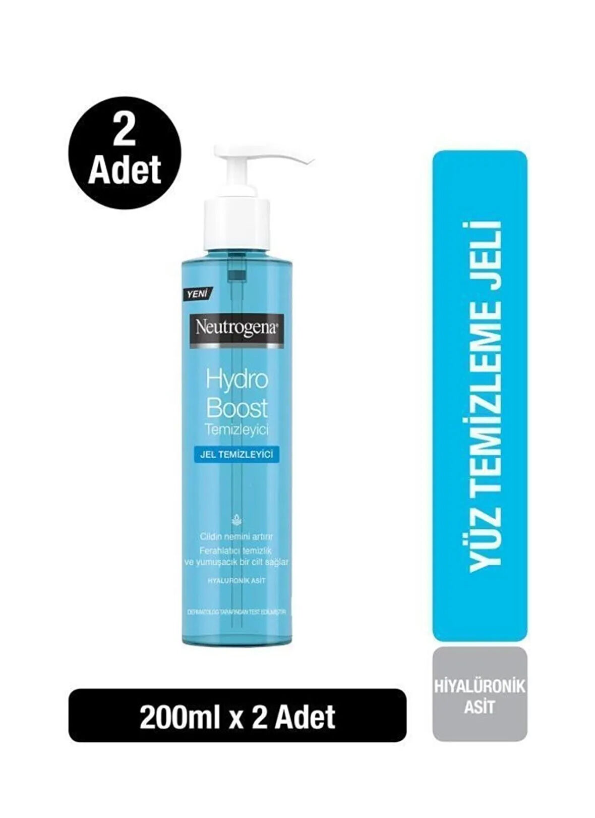 Neutrogena Hydro Boost Water Gel Temizleyici 200 ml x 2 Adet