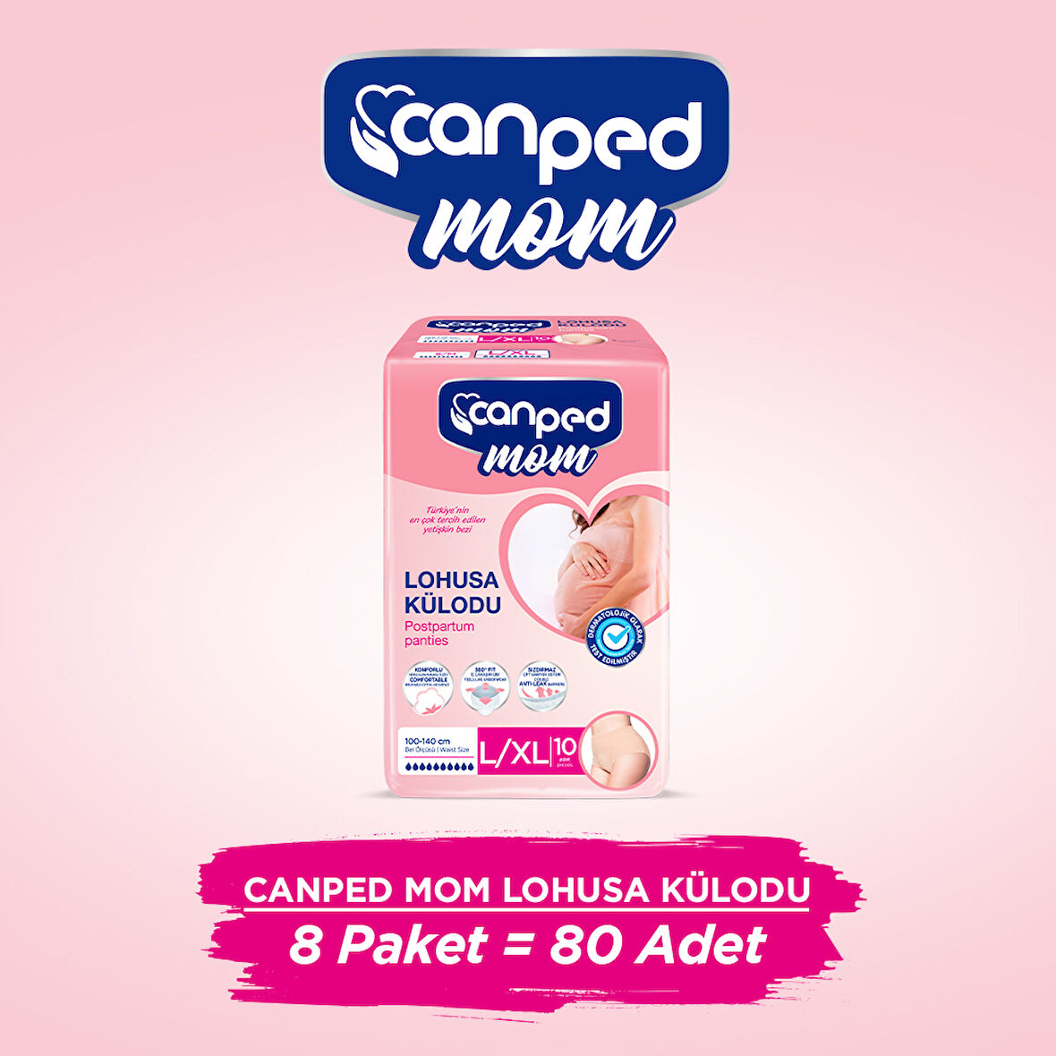 Canped Mom Lohusa Külodu L/XL 10 lu x 8 Adet