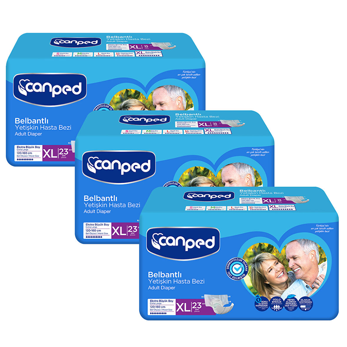Canped Belbantlı Hasta Bezi Extra Büyük Boy Large 69  Adet