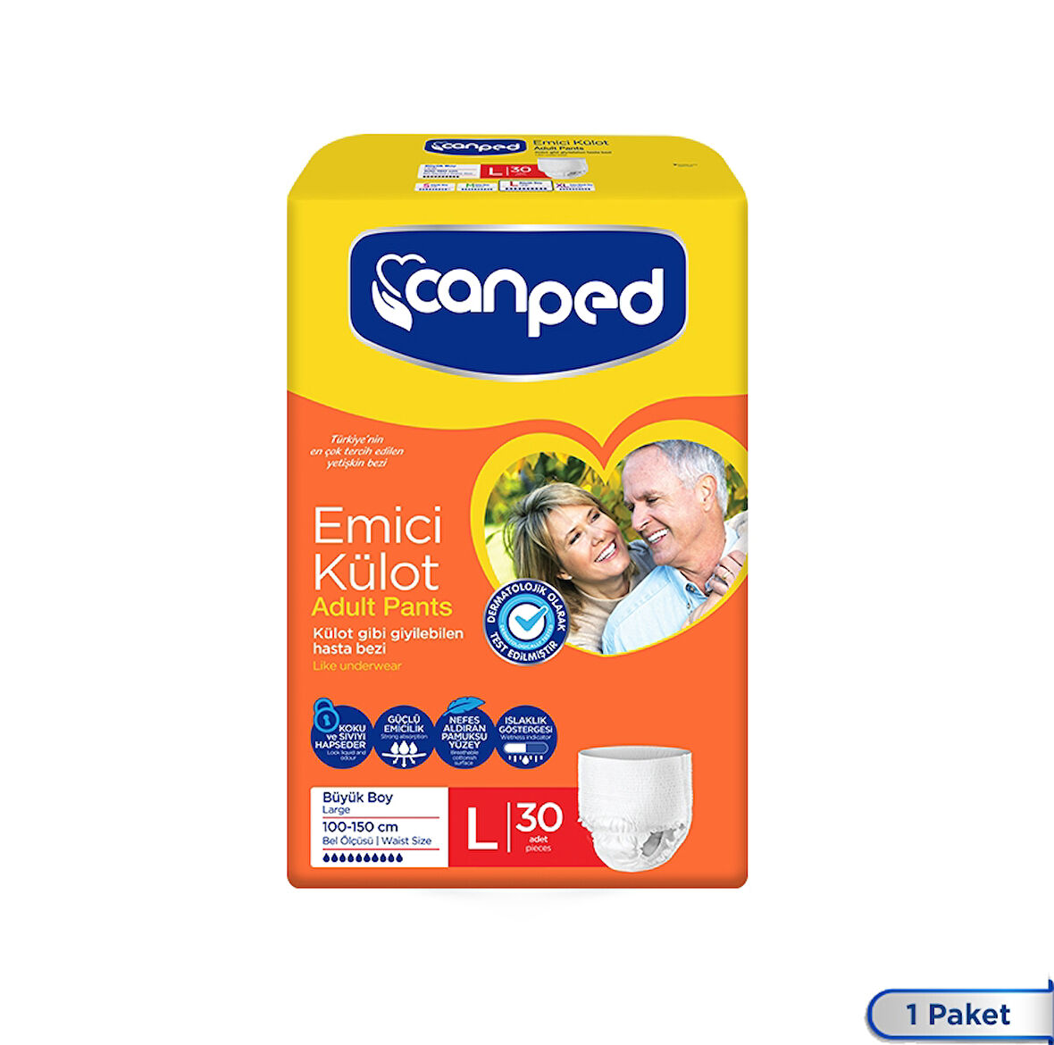 Canped Emici Külot Büyük Boy Large 30 Adeet